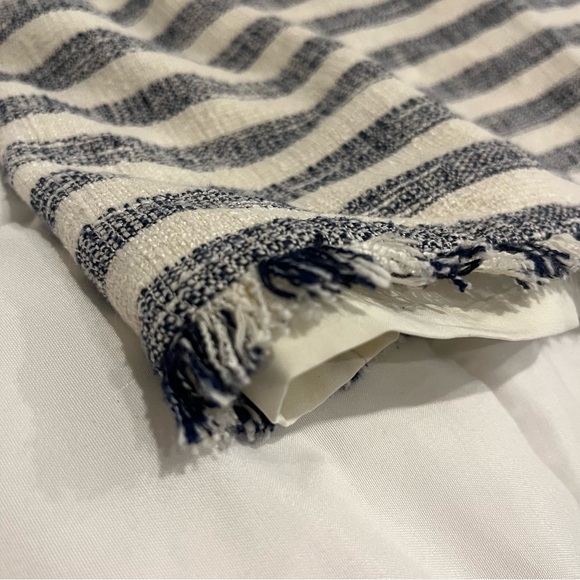 BANANA REPUBLIC - Sleeveless Lined Top - Blue & White Stripe - Tweed - Women’s S - Picture 6 of 10